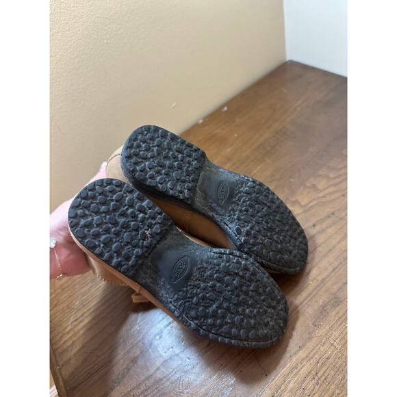 Tod’s Leather Chukka Boots Beige Brown Shoes EU 36 US Wmn 6 Suede Luxury - Picture 6 of 8